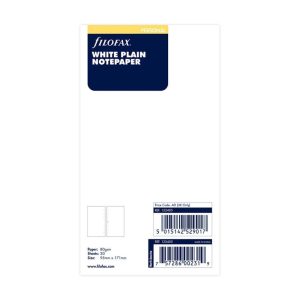 Filofax Personal White Plain Notepaper Refill 132405