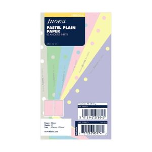 Filofax Personal Pastel Plain Notepaper Refill 132673