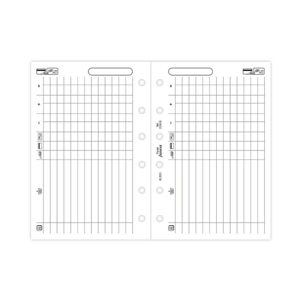 Filofax Pocket Finances Refill 210618 - Image 2