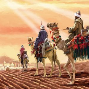 Tracks Charity Christmas Cards Three Wise Men Pack of 5 Cards