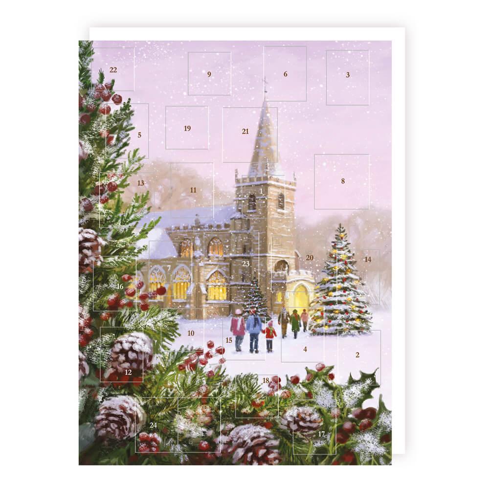 Tracks Traditional Advent Calendar Christmas Church NO CHOCS/TREATS