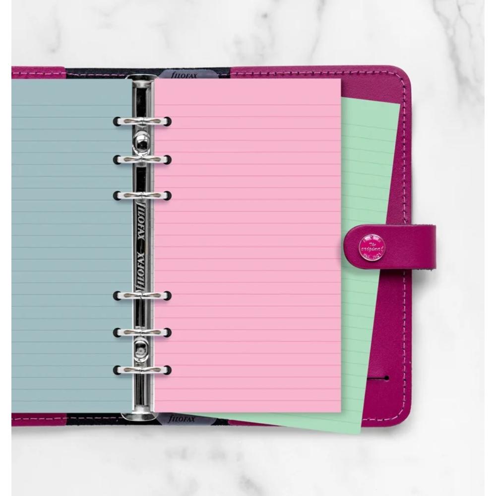 Filofax Personal Fashion Coloured Notepaper Ruled Refill 130507 - Image 2