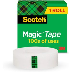 Scotch Magic Invisible Tape, Refill Rolls, 19 mm x 25 m